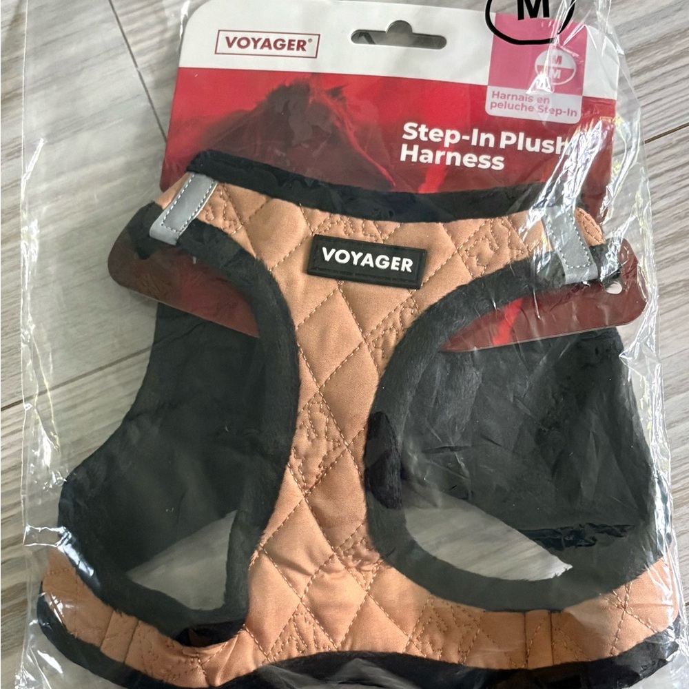 NEW Voyager Brown Step-in Plush Dog Vest Harness-For MEDIUM Size Dog